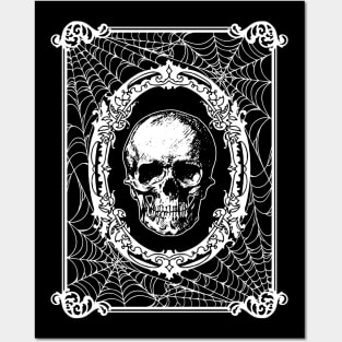 Gothic Victorian Framed Skull Posters and Art